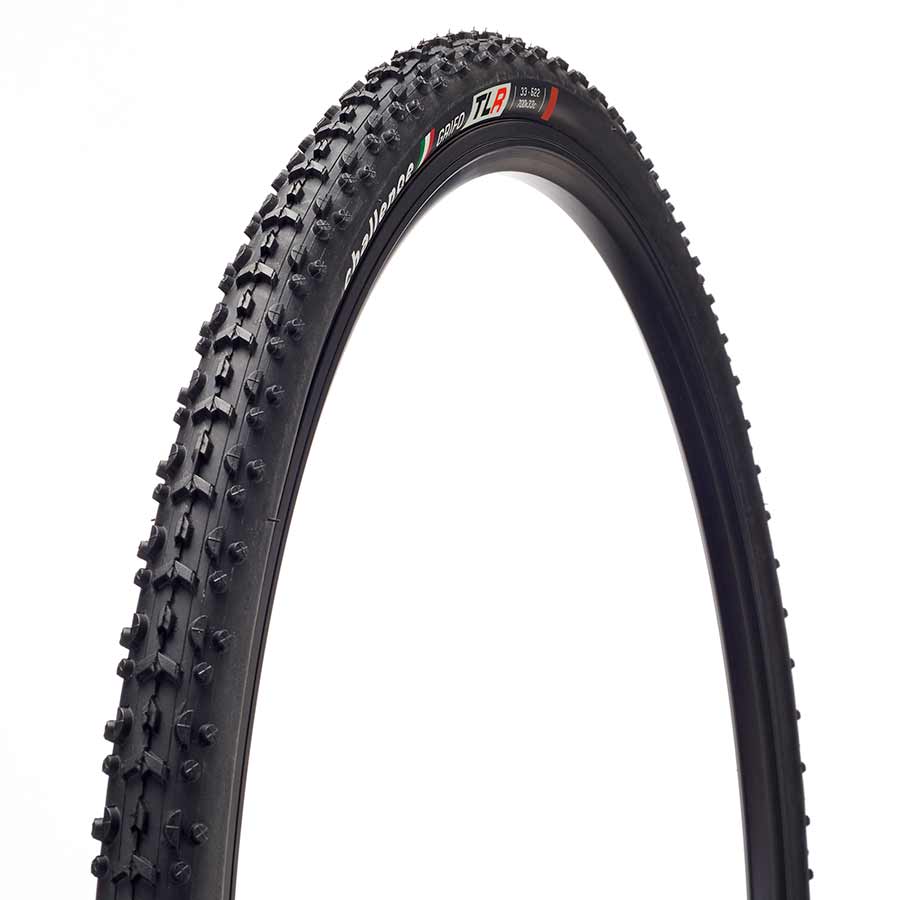 Challenge Grifo TLR Tire 700x33C, Folding, Tubeless Ready, Vulcanized, Nylon, Black 02054