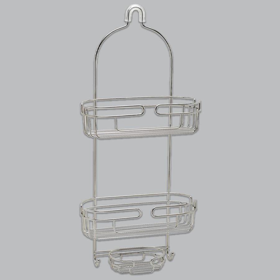 Zenith 25.25-in H Over The Showerhead Stainless Steel Hanging Shower Caddy