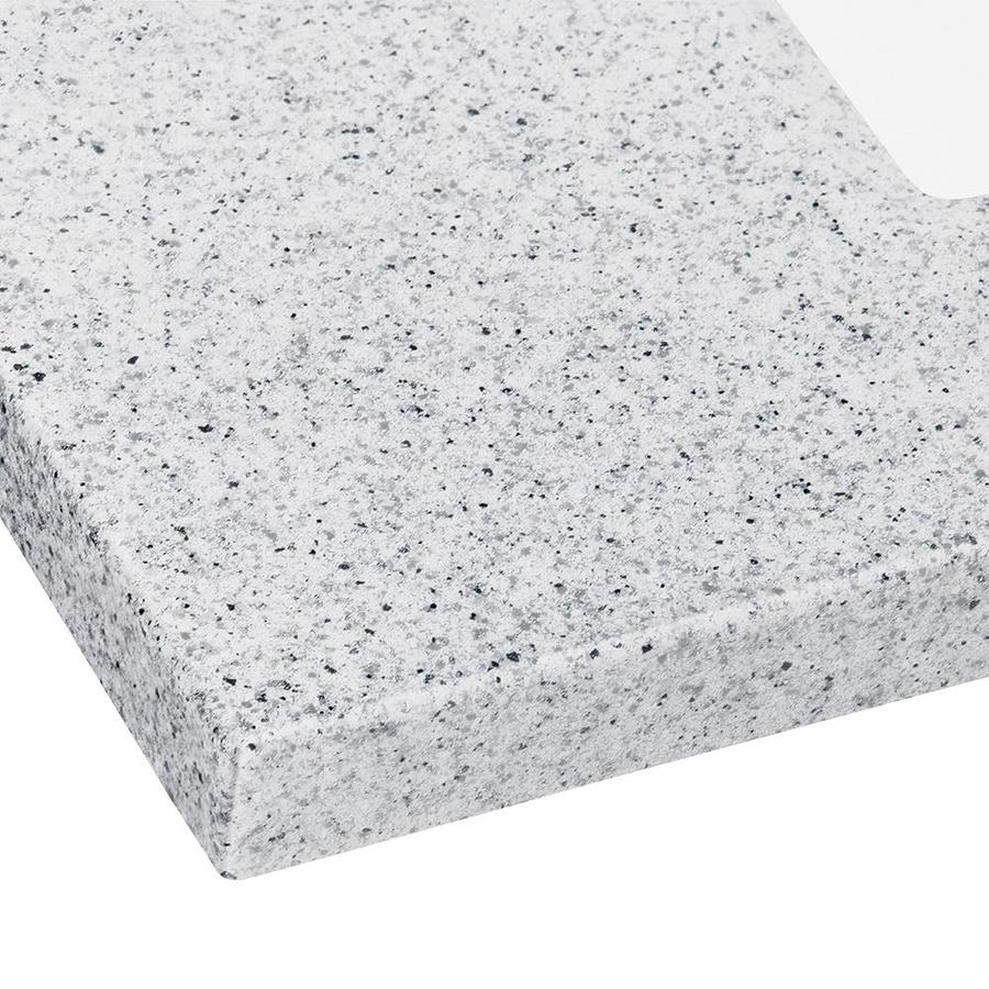 31-in Pepper Solid Surface Bathroom Vanity Top