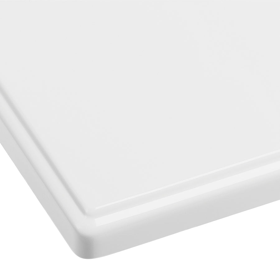 61-in White Cultured Marble Bathroom Vanity Top