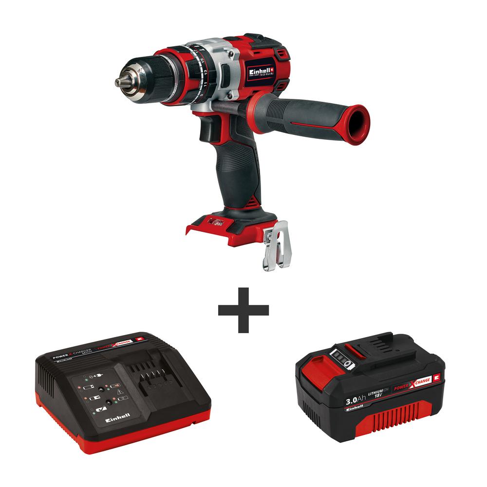PXC 18-Volt MAX 1800 RPM Cordless 1/2 in. Brushless Impact Hammer Drill/Driver Kit (with 3.0 Ah Battery + Fast Charger)