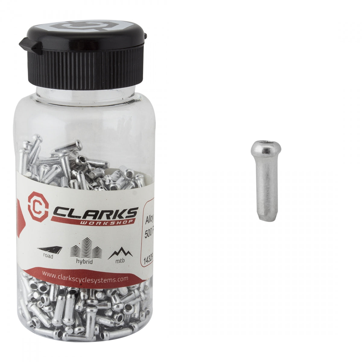 Clarks Cable Tips Silver Universal Design Works On Brake Or Shift Cables