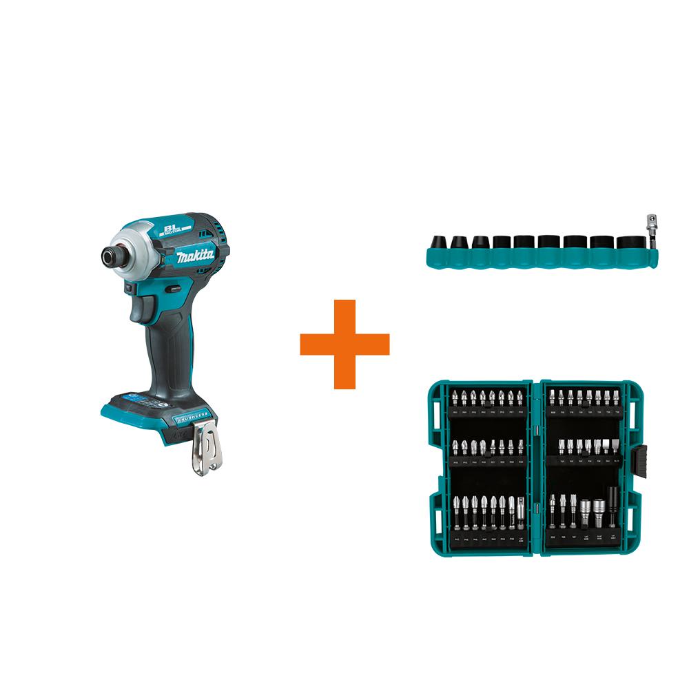 18-Volt LXT Brushless 4-Speed Impact Driver with ImpactXPS 10 Pc. Impact Socket Set and ImpactXPS 45 Pc. Impact Bit Set