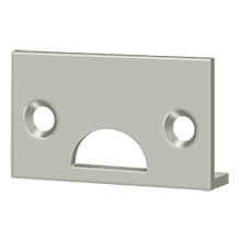 Deltana 178AST Angle Strike, Solid Brass