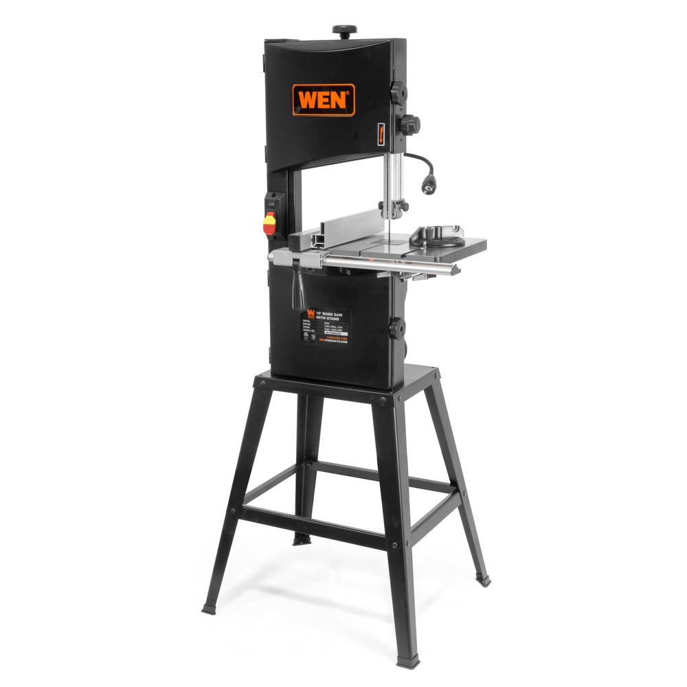 3.5 Amp 10 in. 2-Speed Band Saw with Stand and Worklight