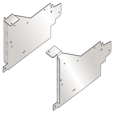 Blum 20L6001 AVENTOS HL Mounting Bracket for Face Frame Cabinets Pair