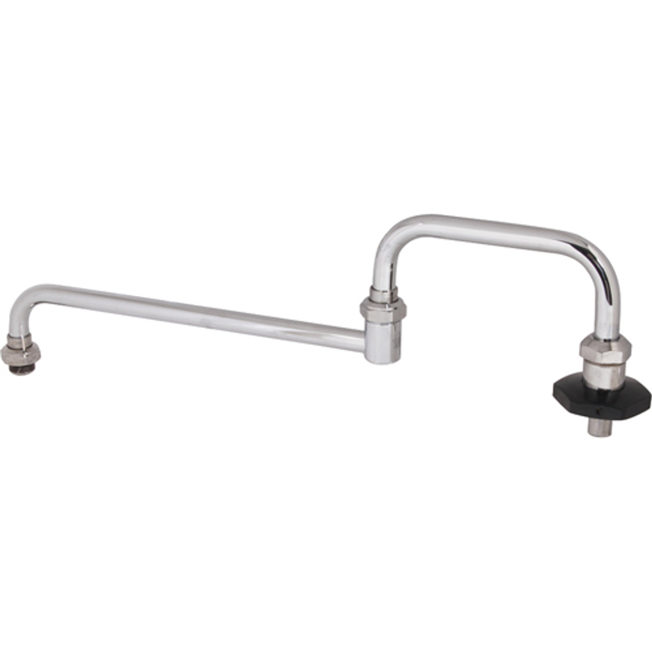 002848-40 - T&S Brass - 18 in Double-Jointed Faucet Spout with Shut-Off