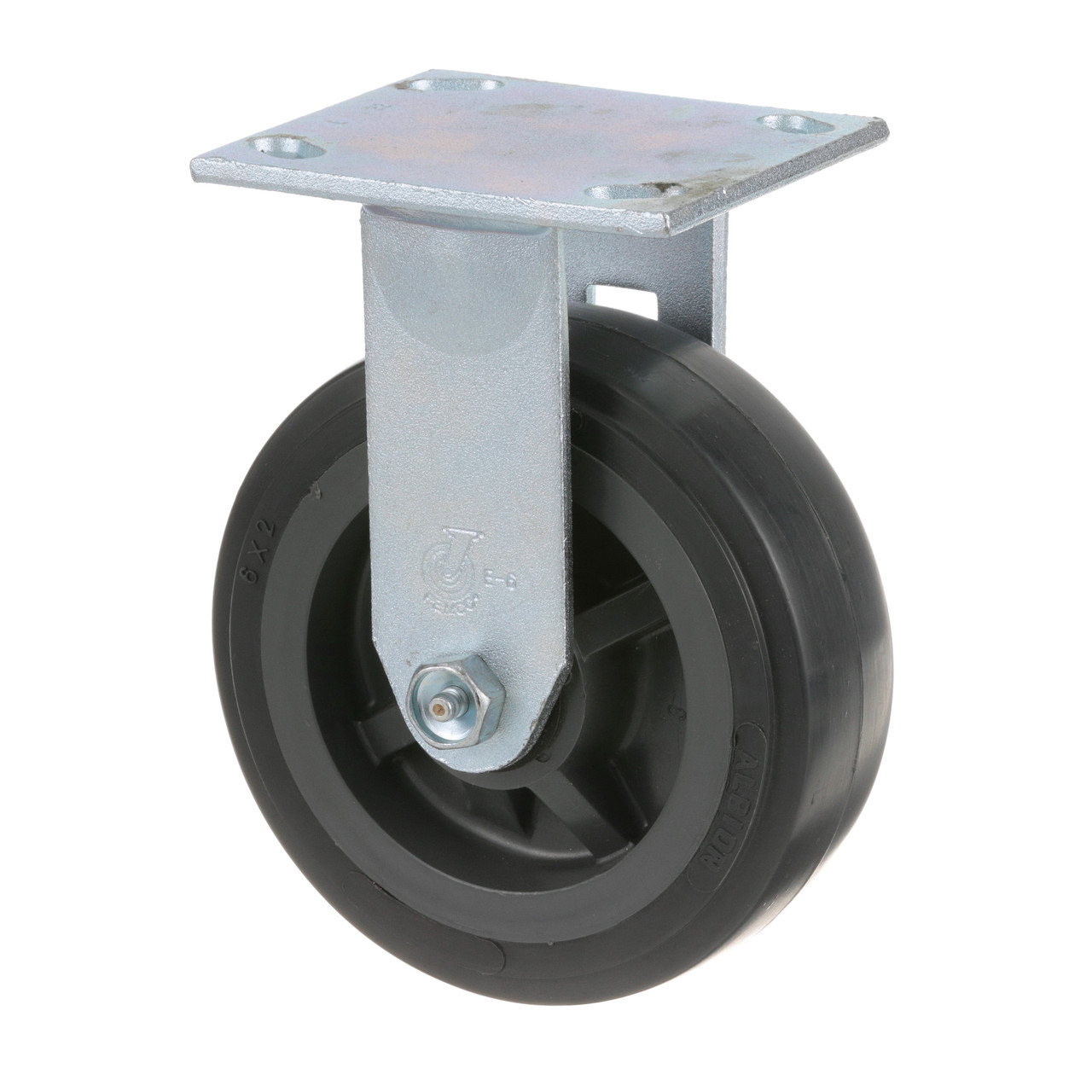 1201150 - Mavrik - 6 in Heavy-Duty Plate Caster Gray