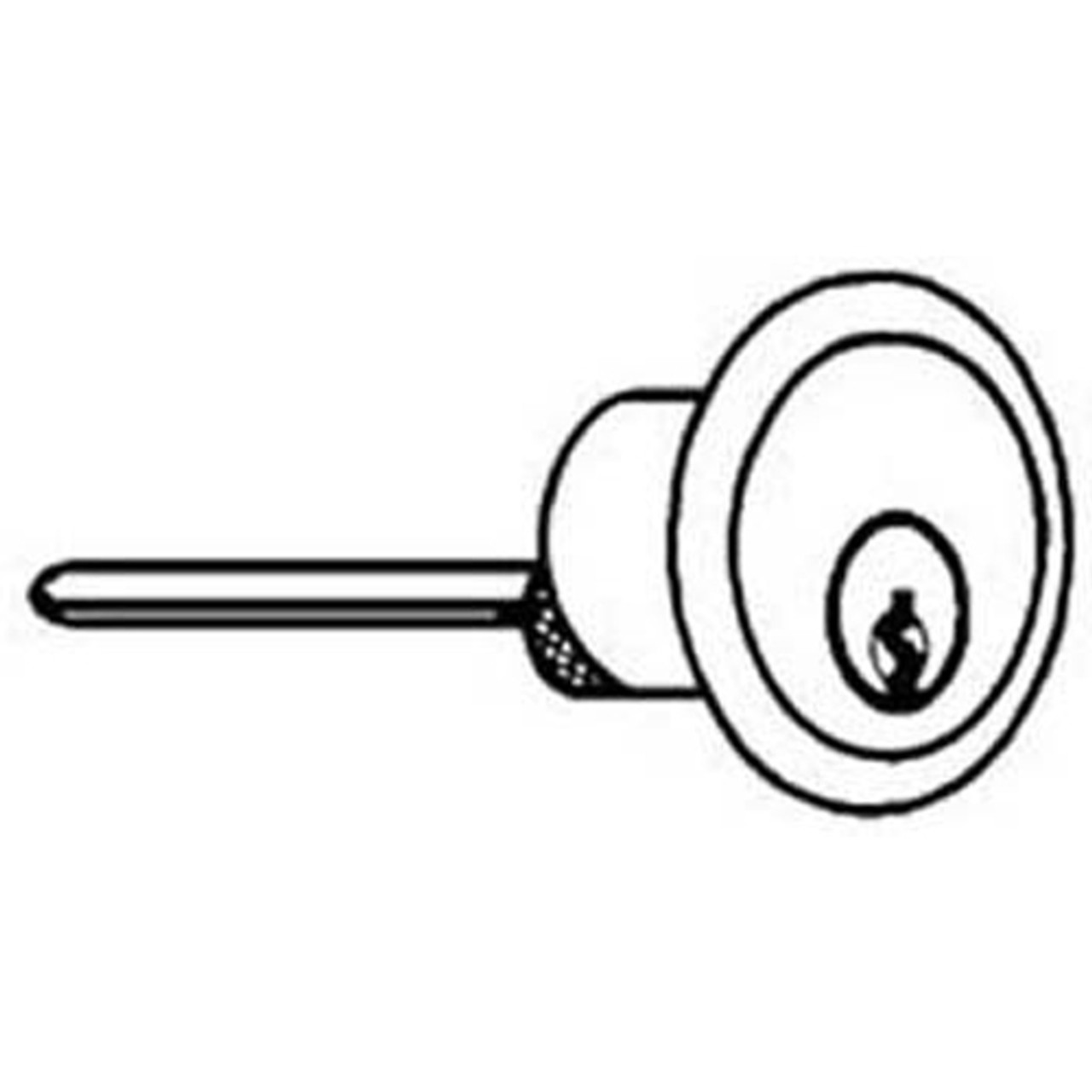 ECL-445K - Detex - Emergency Exit Alarm Control Cylinder Lock with Keys