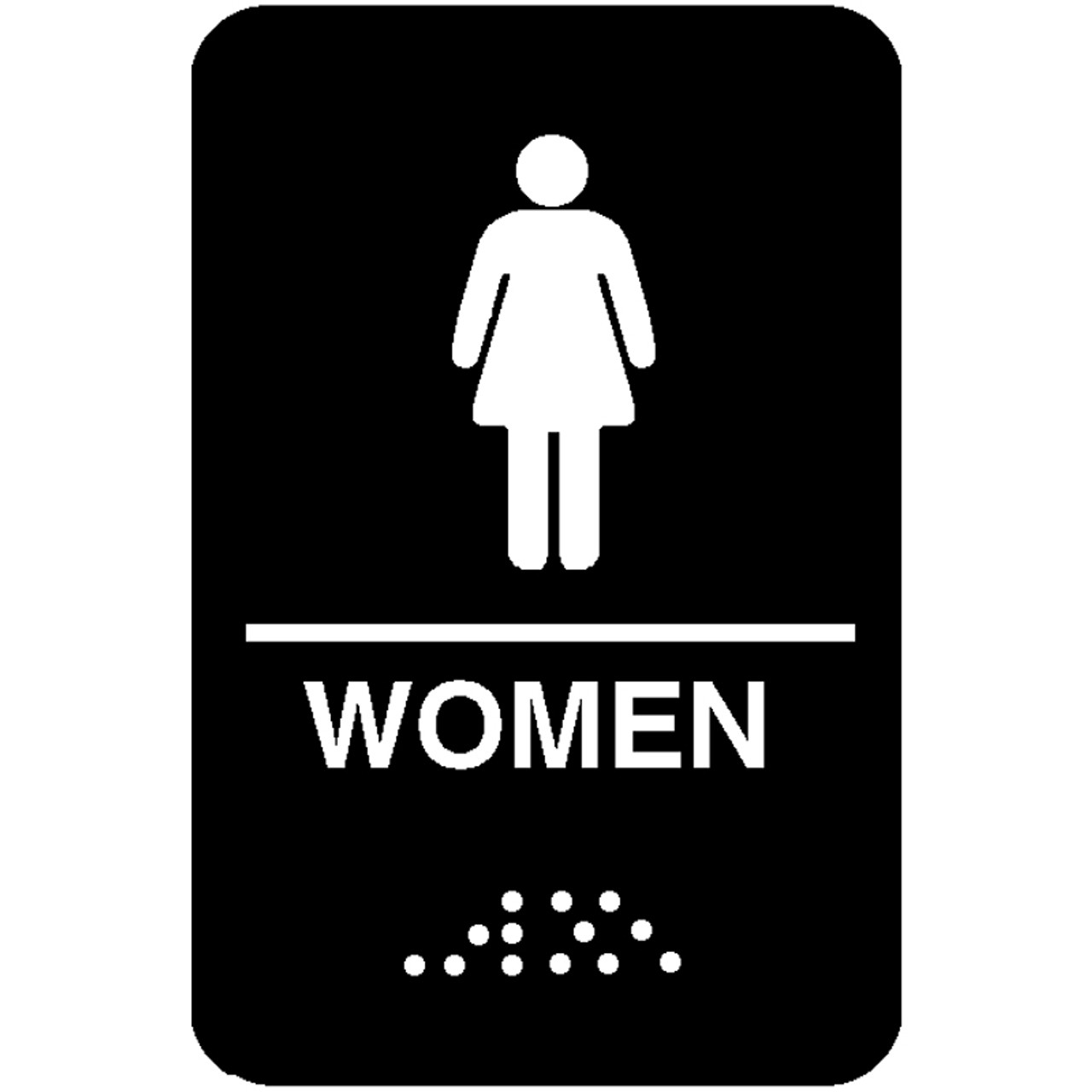 5634 - Vollrath - 6 in x 9 in Women's Restroom Sign