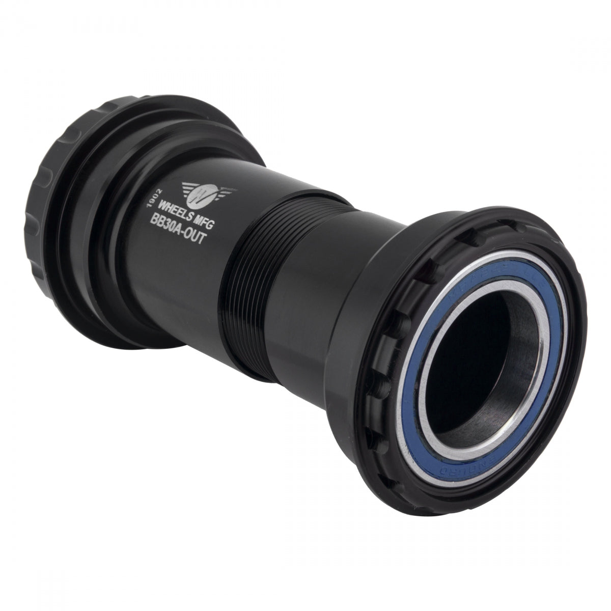 Wheels Manufacturing BB30A Outboard Bottom Bracket for 22/24mm cranks (SRAM) with Angular Contact Bearings, Black