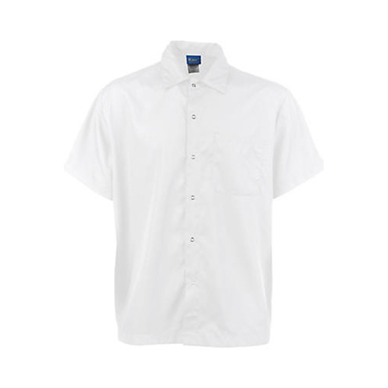 1140XL - KNG - XL White Snap Front Cooks Shirt