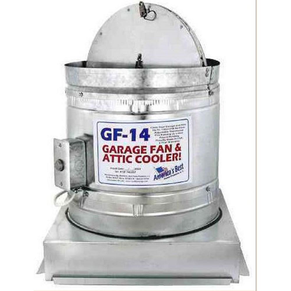 1150 CFM Galvanized Steel Electric Powered Attic Fan with Adjustable Thermostat