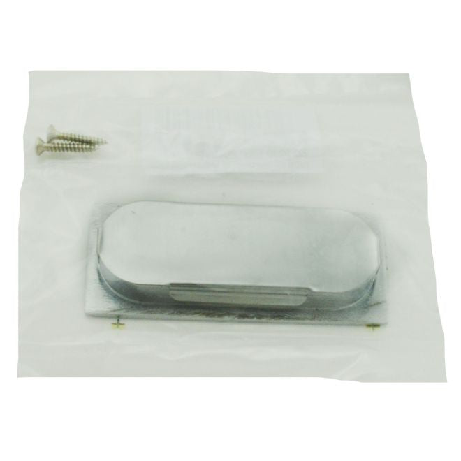 Ives Commercial 222B26D Solid Brass Rectangular Flush Pull Satin Chrome Finish