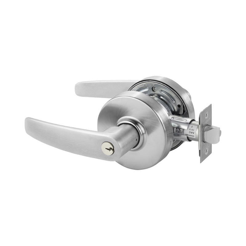 Sargent 28-7G04-LB Storeroom or Closet Cylindrical Lever Lockset, LA Keyway, L Rose, B Lever, Grade 2