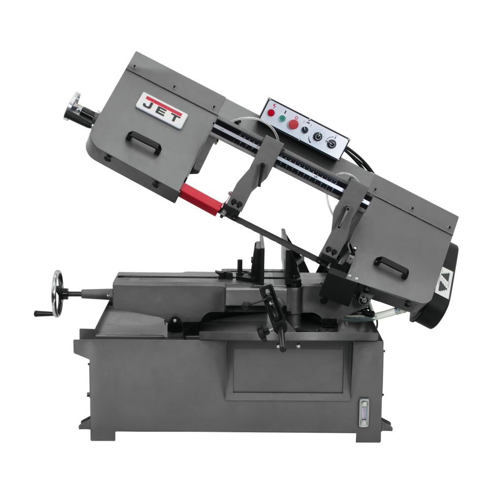 10 in. x 14 in. 1 HP, 230-Volt/460-Volt Metalworking Horizontal Mitering Bandsaw 3Ph