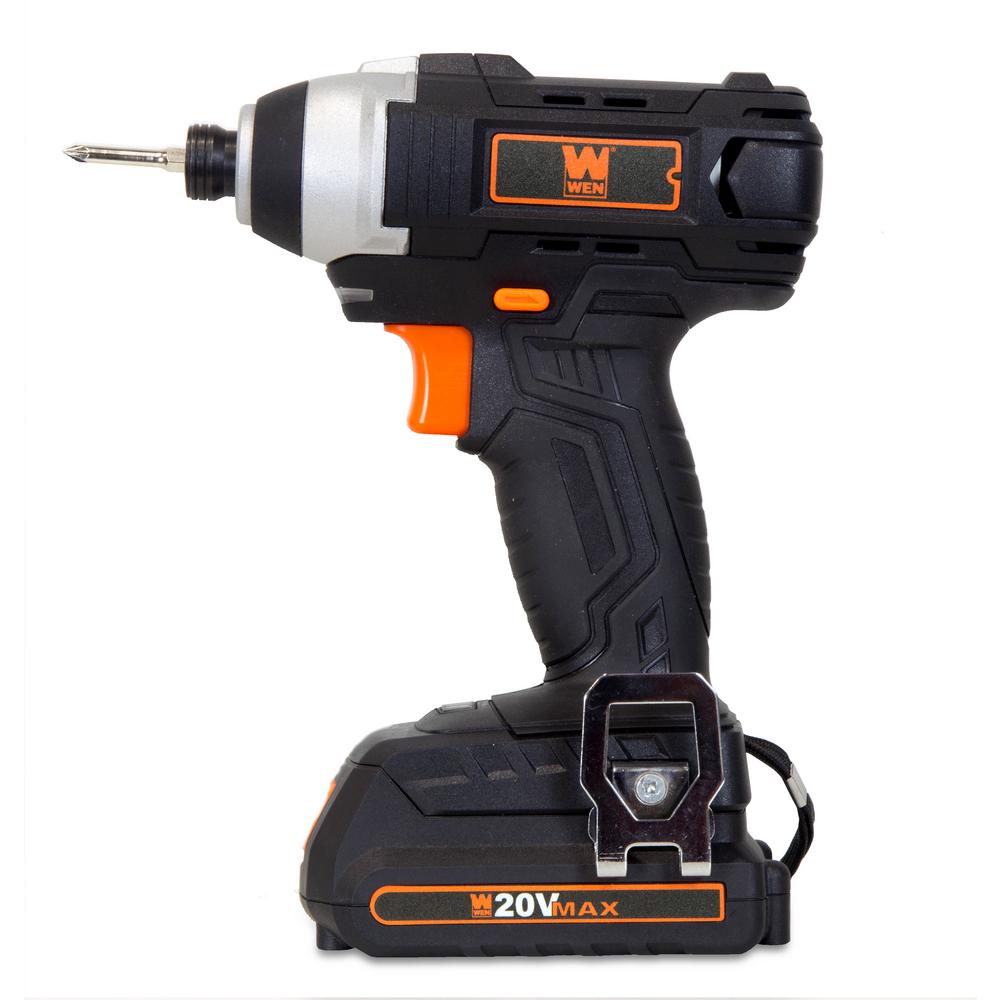 20-Volt MAX Lithium-Ion Cordless 1/4-In. Impact Driver with Battery Bits Charger and Carrying Bag