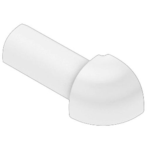 Schluter Systems Rondec 0.375-in W x 1-in L Bright White PVC Outside Corner Tile Edge Trim