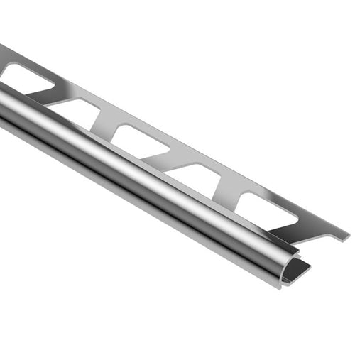 Schluter Systems Rondec 0.313-in W x 98.5-in L Polished Chrome Aluminum Bullnose Tile Edge Trim