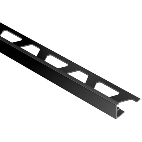 Schluter Systems Jolly 0.5-in W x 98.5-in L Bright Black Aluminum L-angle Tile Edge Trim