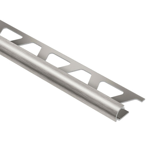 Schluter Systems Rondec 0.375-in W x 98.5-in L Brushed Nickel Aluminum Bullnose Tile Edge Trim