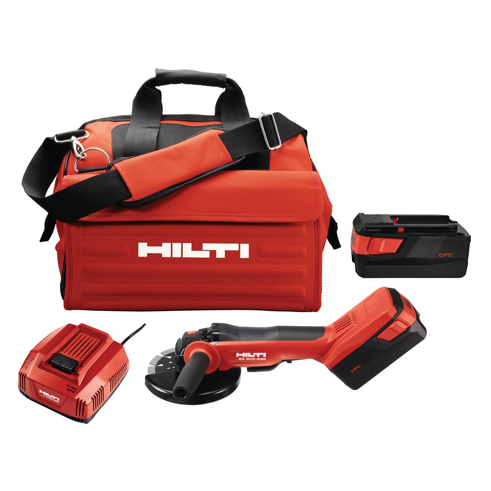 36-Volt Lithium-Ion Brushless Cordless 6 in. AG 600 Angle Grinder Tool Kit with Kwik Lock