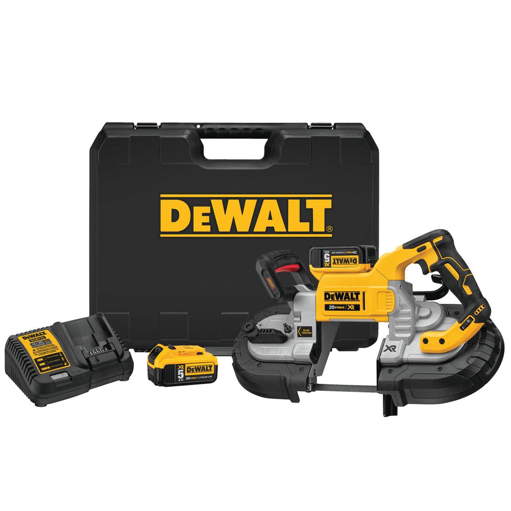 20-Volt MAX Lithium-Ion Cordless 5 in. Capacity Bandsaw with 2 Batteries 5.0 Ah Charger and Case