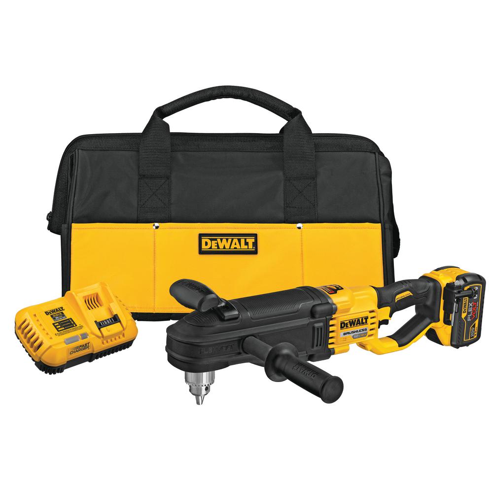 FLEXVOLT 60-Volt MAX Lithium-Ion Cordless Brushless 1/2 in. Stud and Joist Drill Kit W/9.0 Ah Pack, Tool Bag and Charger