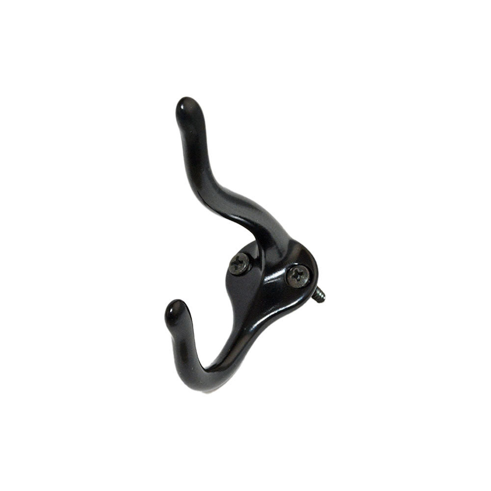 Ives Commercial 571ABLK Aluminum Coat and Hat Hook Black Finish