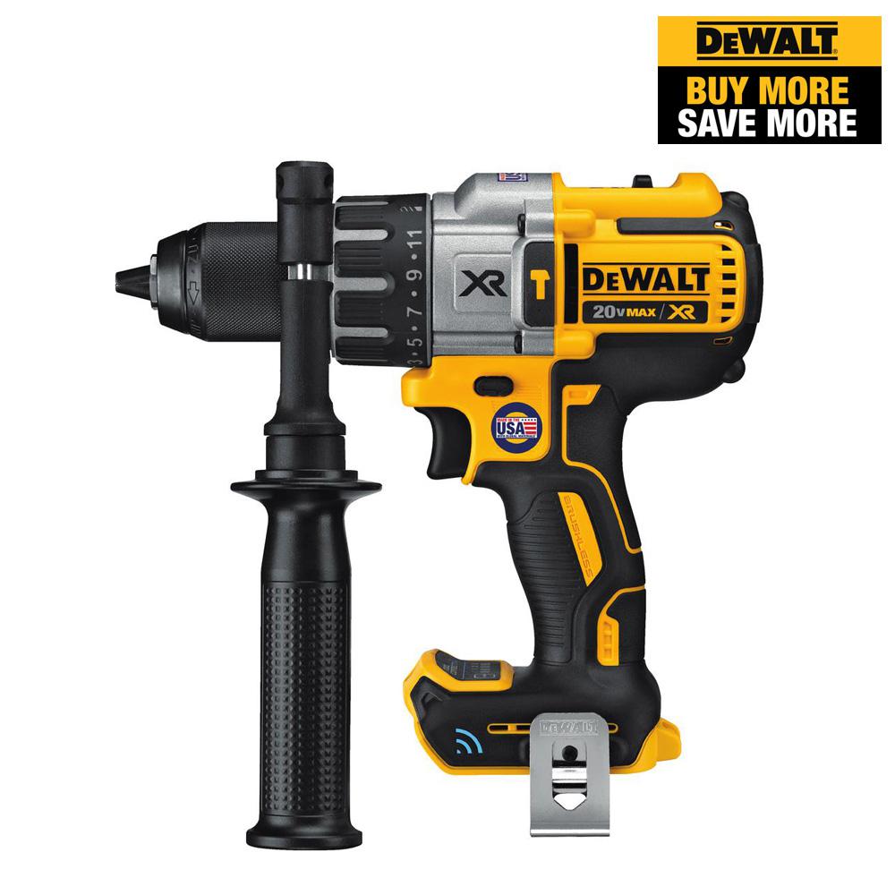 20-Volt MAX XR with Tool Connect Premium Brushless Lithium-Ion 1/2 in. Hammer Drill/Driver (Tool Only)