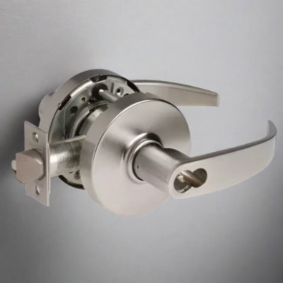 Sargent 28-60-10G04-LP-US26D Storeroom or Closet Cylindrical Lever Lockset, LFIC Less Core, L Rose, P Lever, Satin Chrome