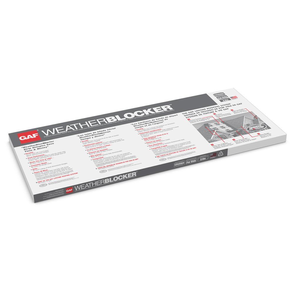 WeatherBlocker 50 lin. ft. Premium Eave and Rake Roofing Starter Strip Shingles