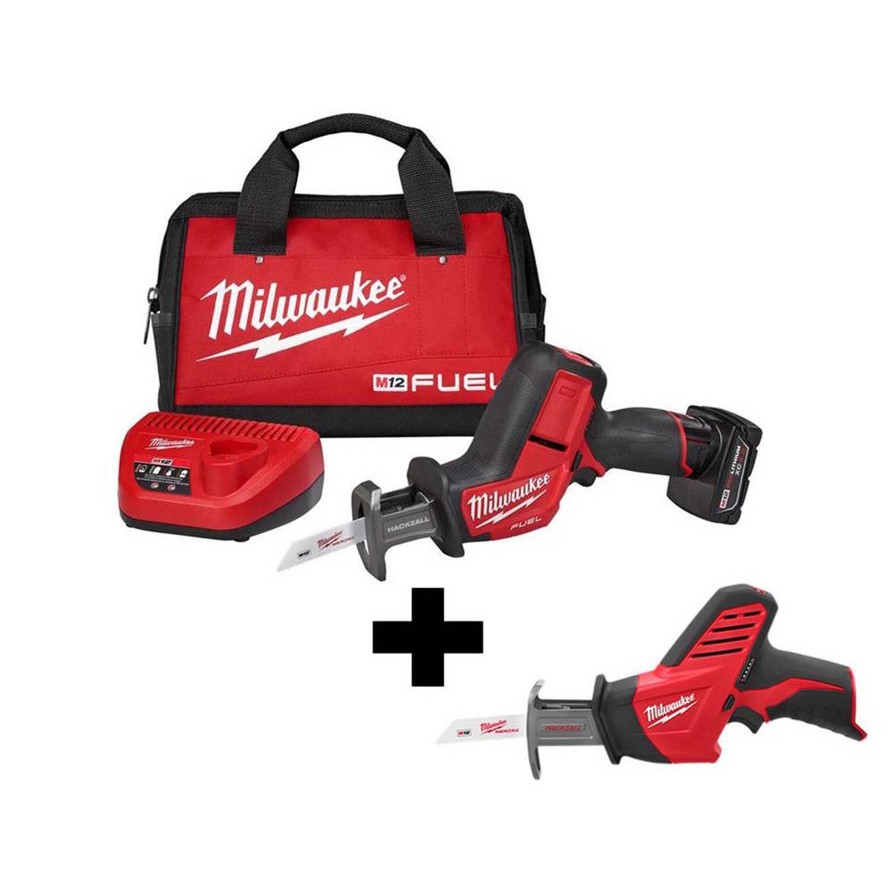 M12 FUEL 12-Volt Cordless Lithium-Ion Brushless HACKZALL Reciprocating Saw Kit with Free M12 HACKZALL