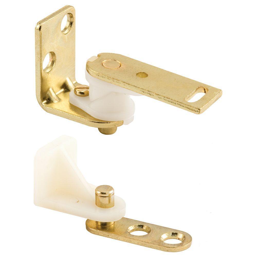 Hinge Set, Cafe Door Style, Brass