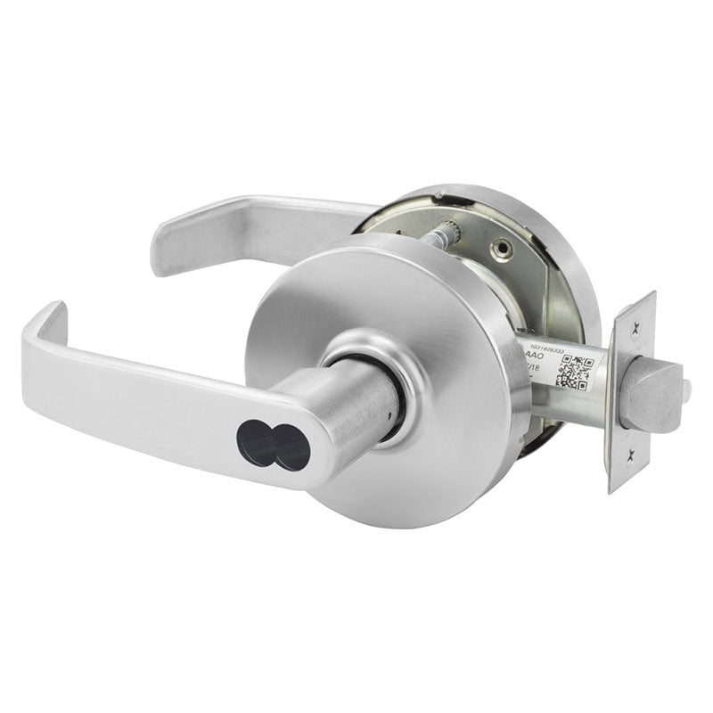 Sargent 28-70-7G37-LL Classroom Cylindrical Lever Lockset, SFIC Less Core, L Rose, L Lever, Grade 2