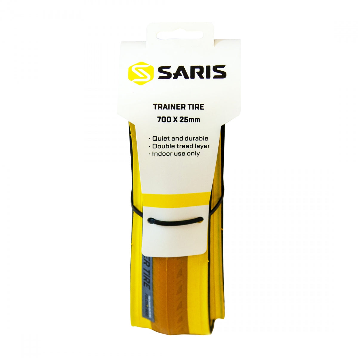 Saris Trainer Tire - 700 x 25, Clincher, Folding, Yellow
