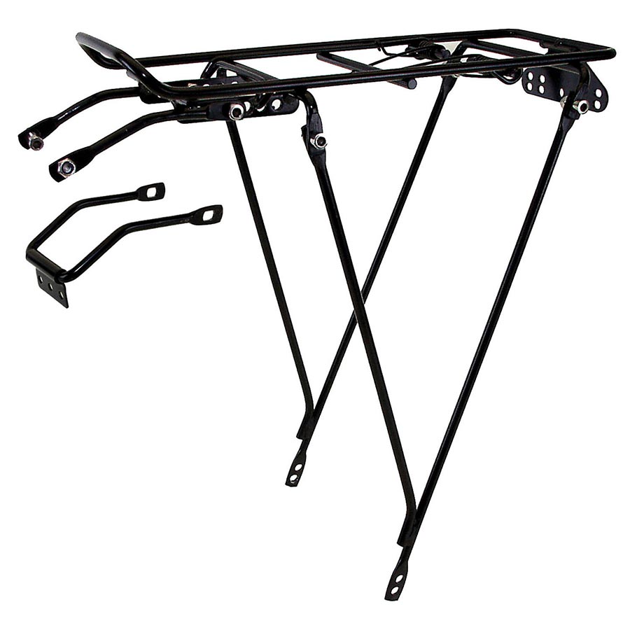 Rear Bike Rack Ventura Screw-On II S , Black, Fits 26'' to 700C, Max load 10kg