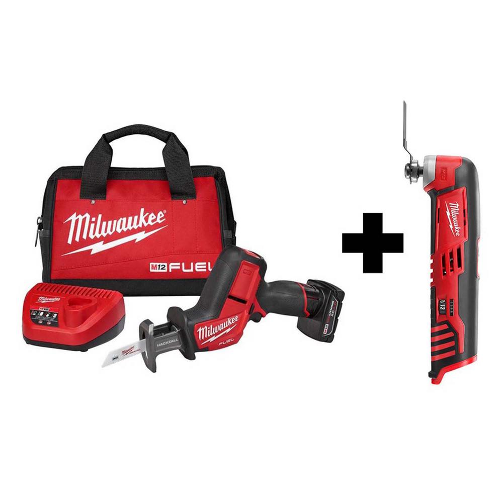 M12 FUEL 12-Volt Lithium-Ion Brushless Cordless HACKZALL Reciprocating Saw Kit w/ Free M12 Multi-Tool