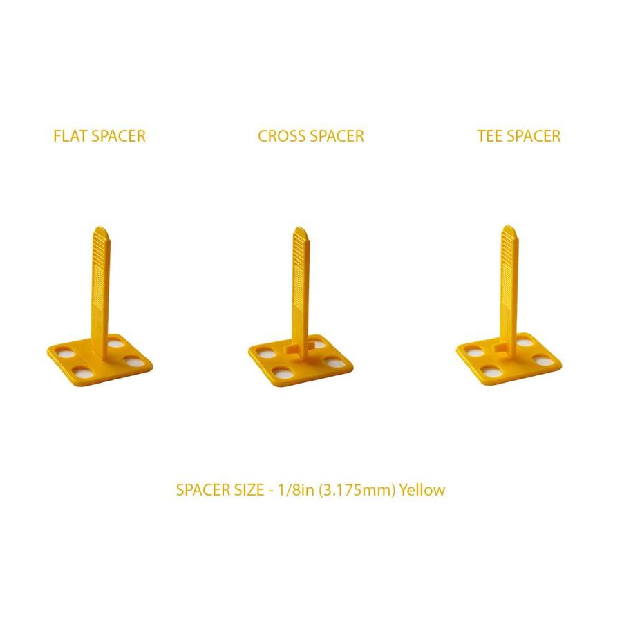 Miracle Sealants Levolution 50-Pack 0.59-in W x 2.63-in L 1/8-in Plastic Tile Spacer