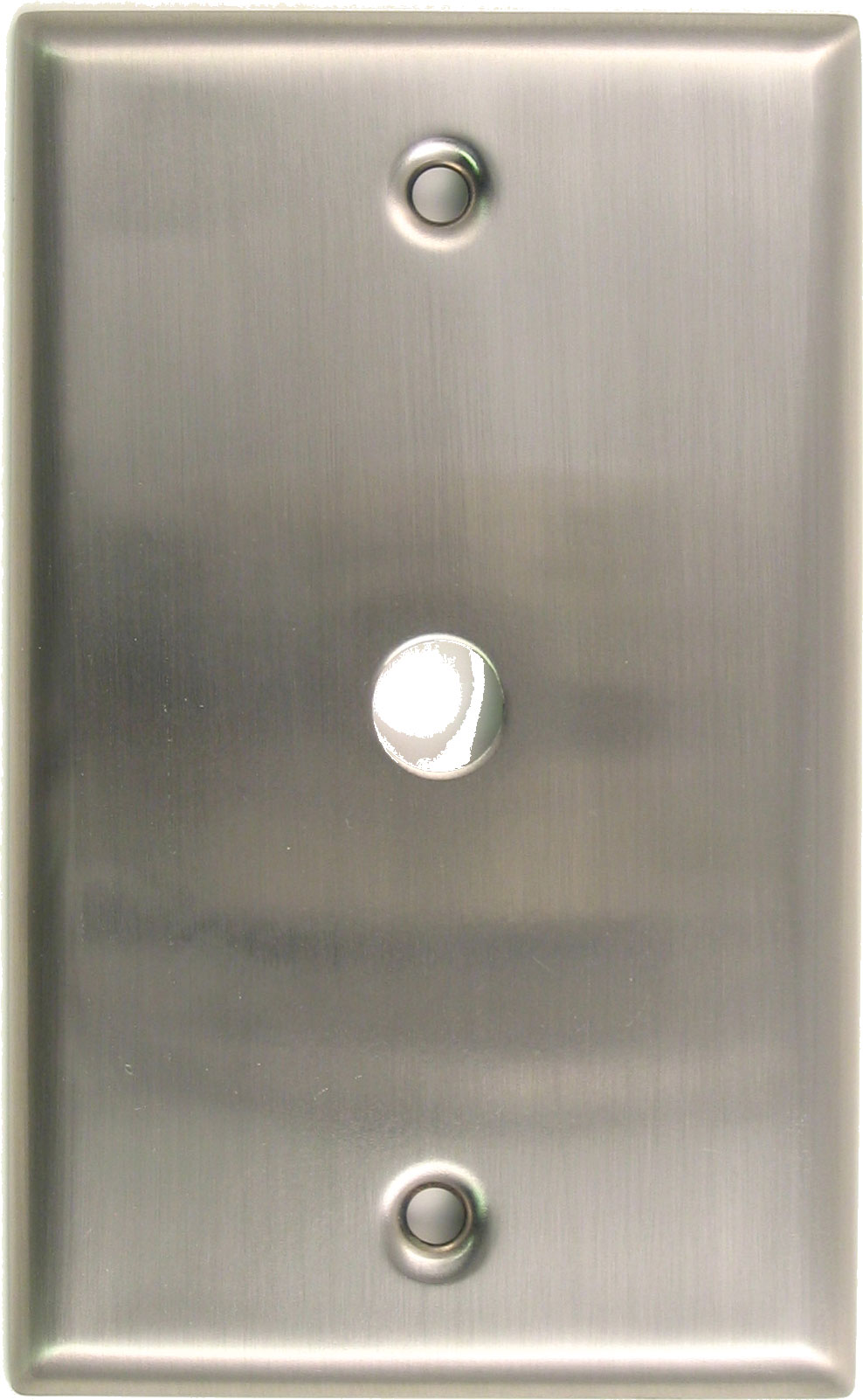 Rusticware 781SN Single Cable Switch Plate Satin Nickel Finish