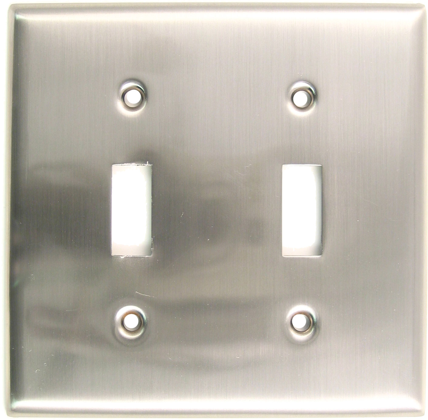 Rusticware 785SN Double Toggle Switch Plate Satin Nickel Finish