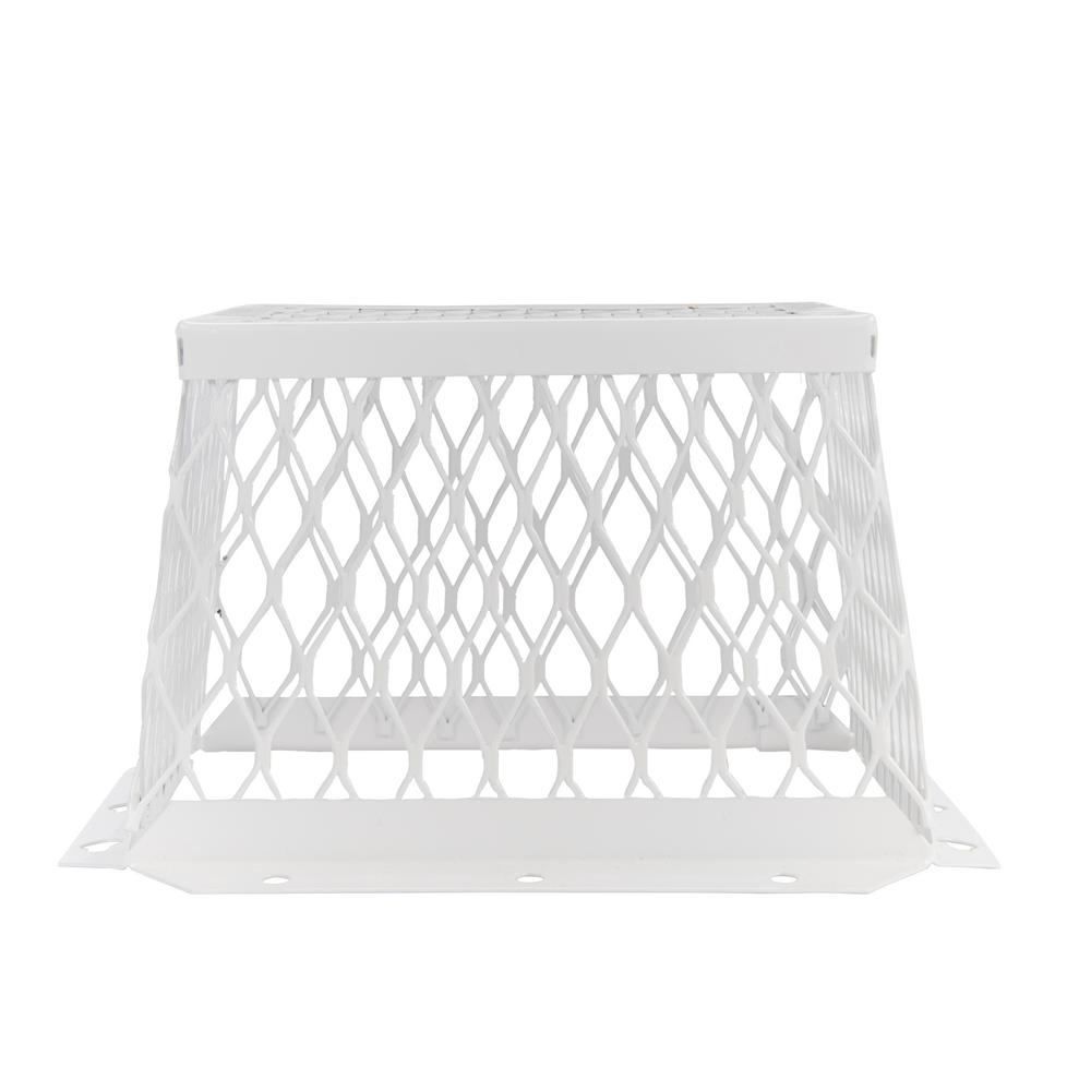 VentGuard 7 in. x 7 in. Kitchen and Bathroom Wildlife Exclusion Screen in White