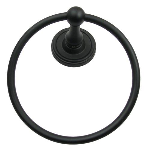 Rusticware Midtowne Black Wall Mount Towel Ring
