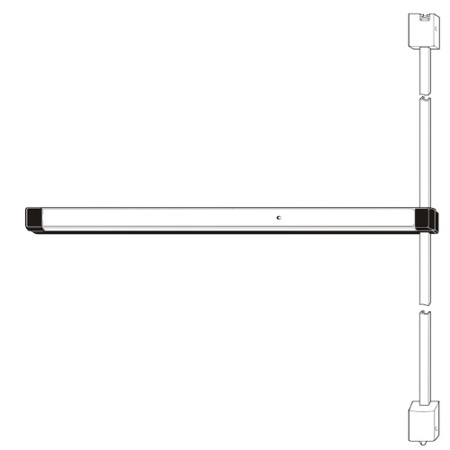 8222-36 Adams Rite Narrow Stile Vertical Rod Exit Device (313)