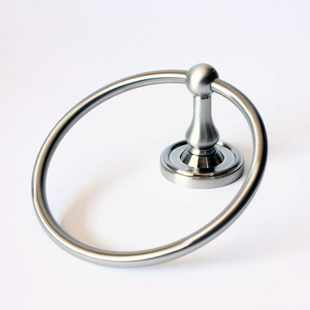 Rusticware 8286SN Midtowne Towel Ring Satin Nickel Finish