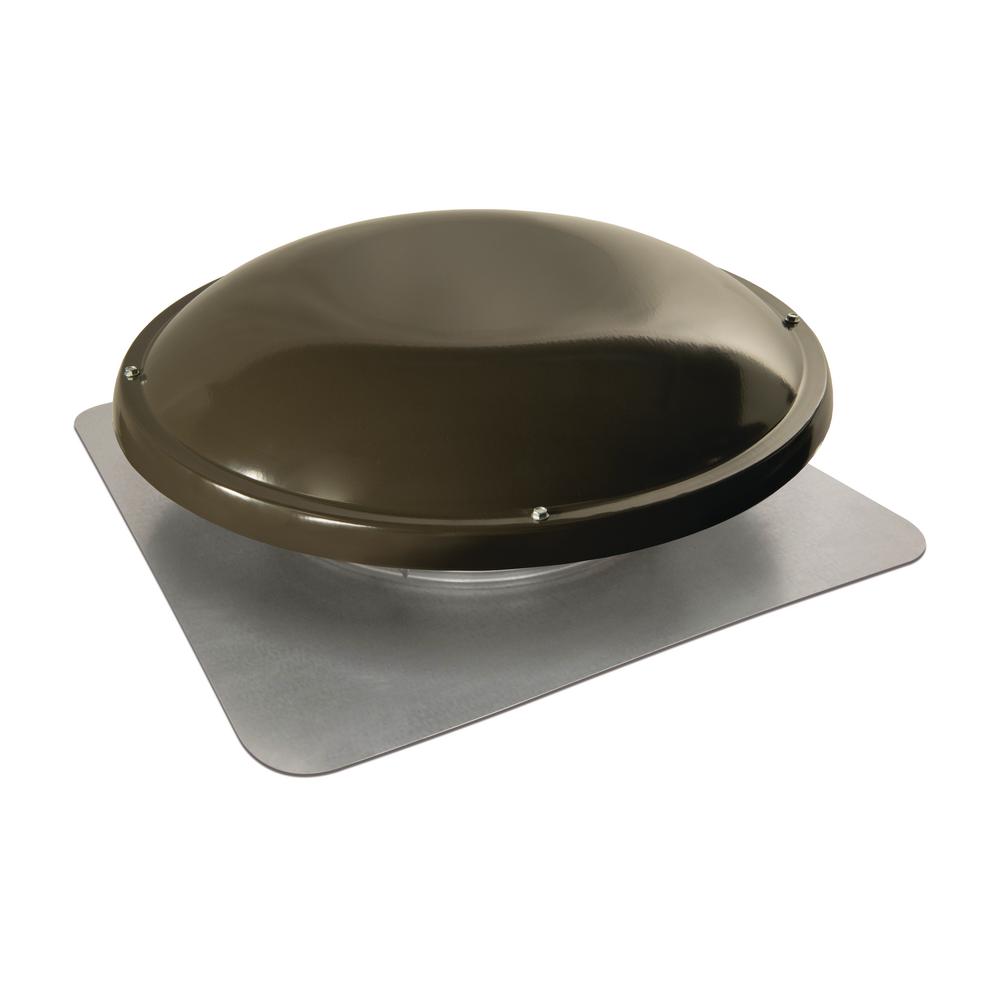 1250 CFM Weathered Wood Galvanized Steel Electric Powered Attic Fan with Thermostat Controlled