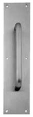 Ives Commercial 8302815315 8" Straight Pull 3/4" Round with 3-1/2" x 15" Plate Satin Nickel Finish