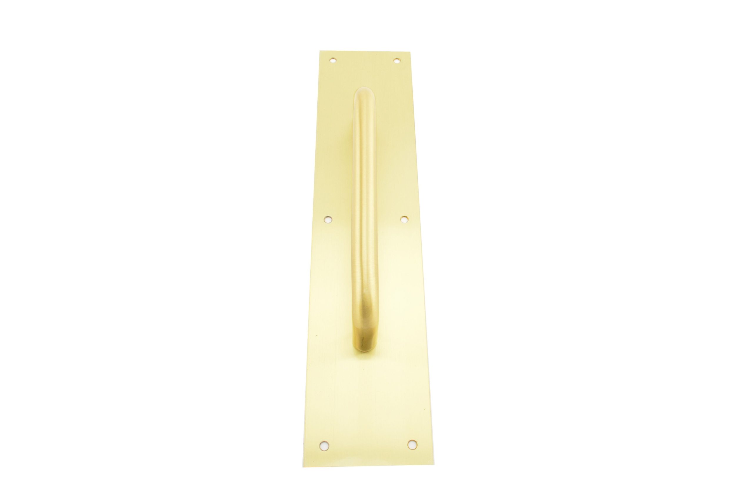 Ives Commercial 830284315 8" Straight Pull 3/4" Round with 3-1/2" x 15" Plate Satin Brass Finish