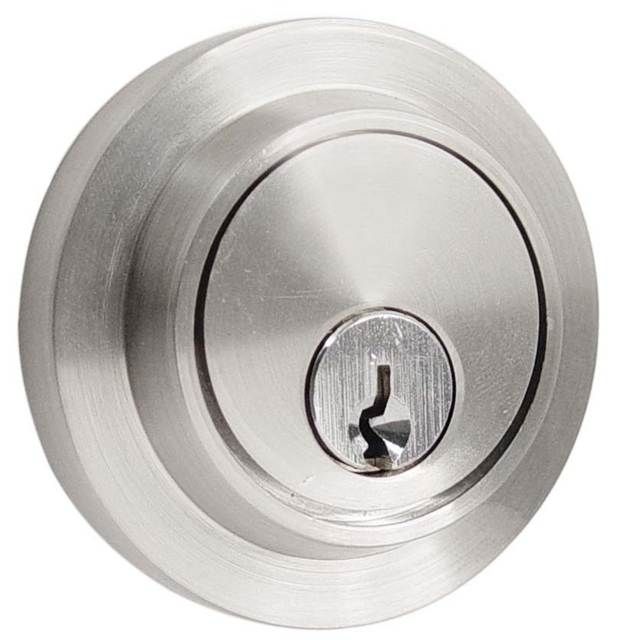 Emtek 8467US15 Modern Single Cylinder Deadbolt Satin Nickel Finish