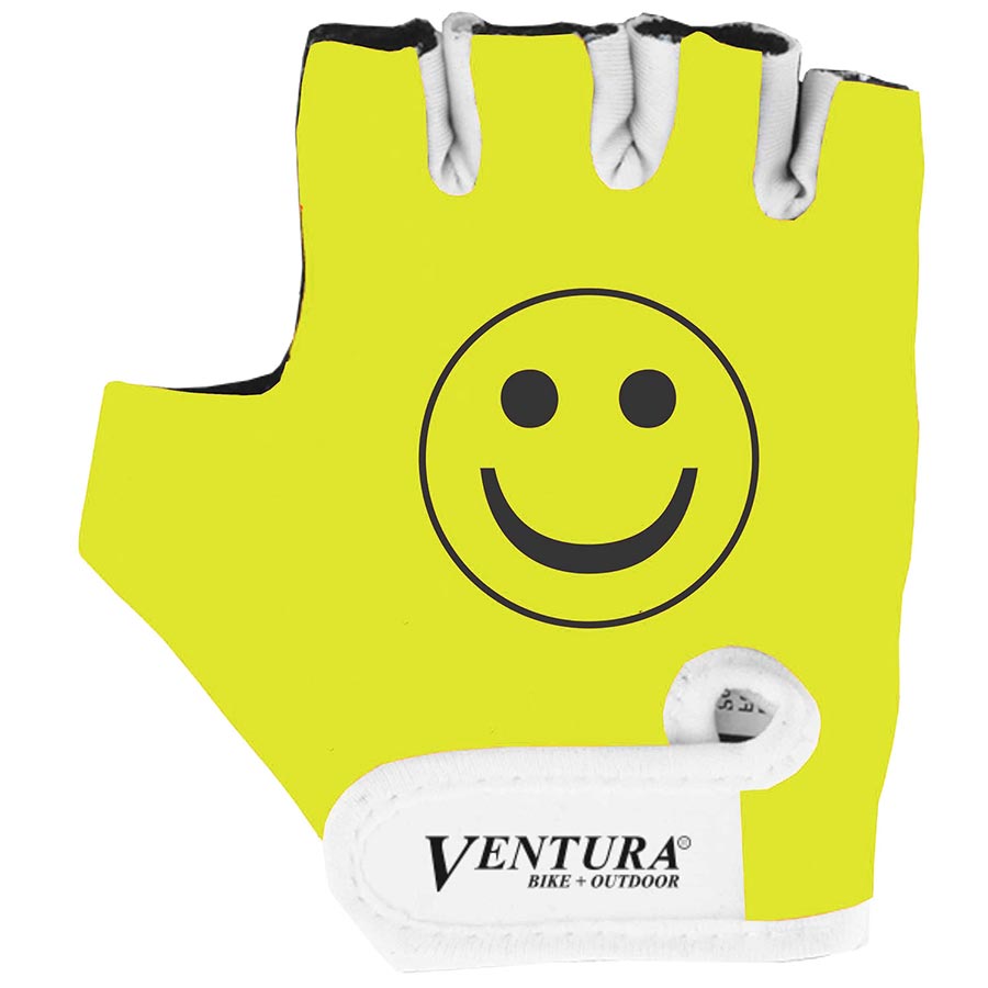 Ventura Mix K Smile Half-Finger, Yellow, Pair, XS